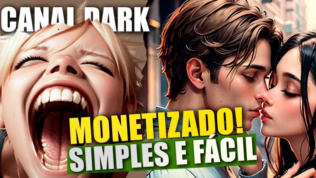 SIMPLES! Canal DARK Poderoso MONETIZA RÁPIDO (Enriquecendo com Vìdeos no YouTube)