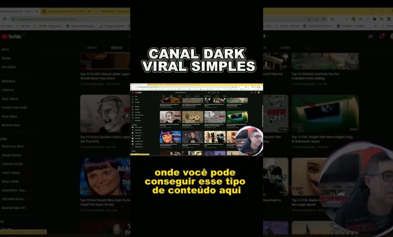 Canal dark Viral Simples #canaldark