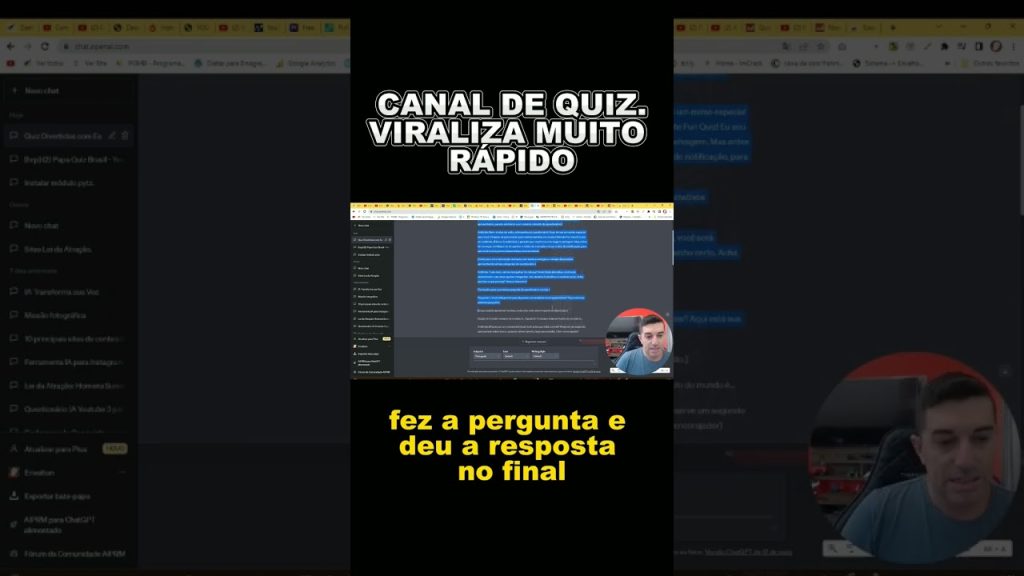 Canal de quiz que Viraliza muito Rápido #quiz