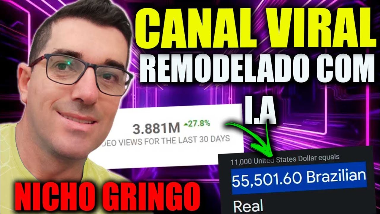 R$ 55,501,60 mil | Viralizar Fácil Canal Dark Viral Nicho Gringo Remodelado com I.A