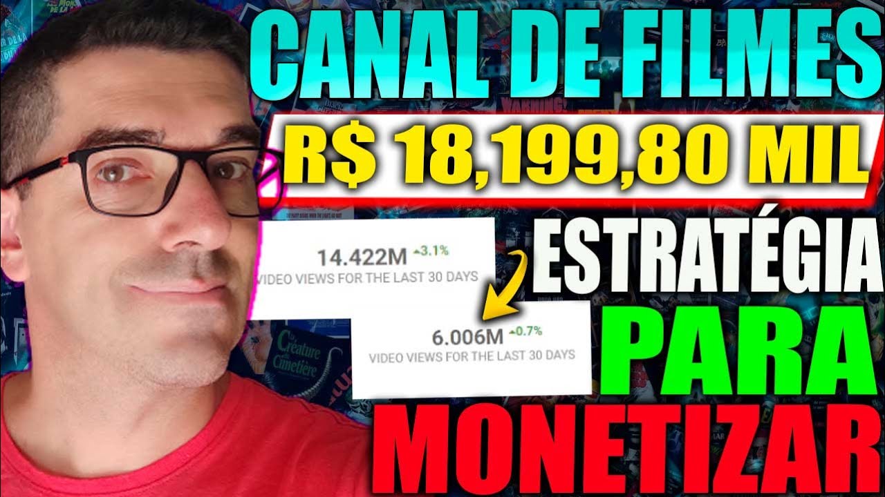 R$ 18,199,80 mil MENSAIS Com canal de FILMES | A estratégia certa para monetizar