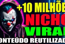 +10 MILHÕES | Canal  Dark Nicho Viral Com conteúdo REUTILIZADO