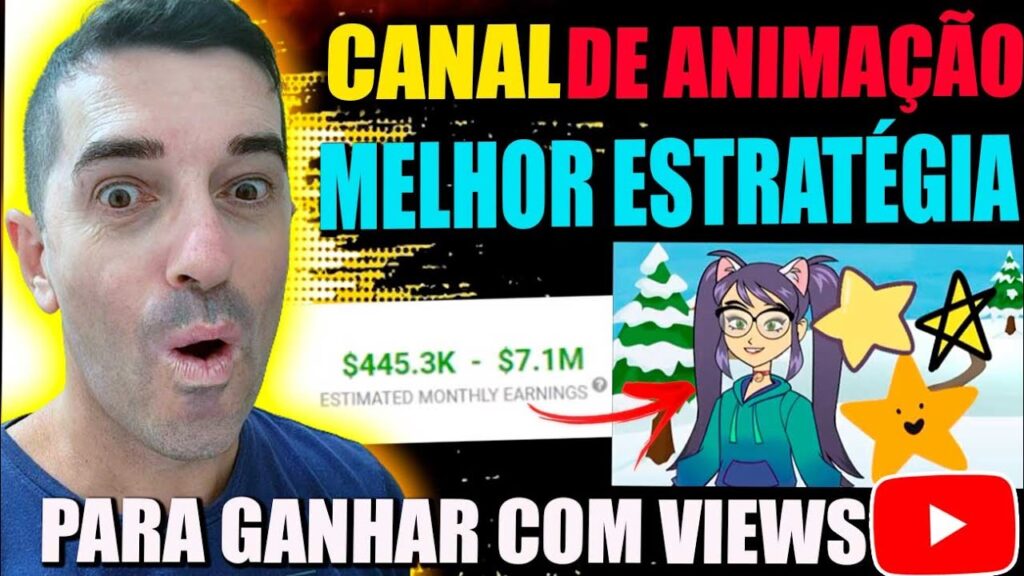 Canal de Animação Infantil continua sendo a melhor estratégia para ganhar SÓ COM VISUALIZAÇÕES