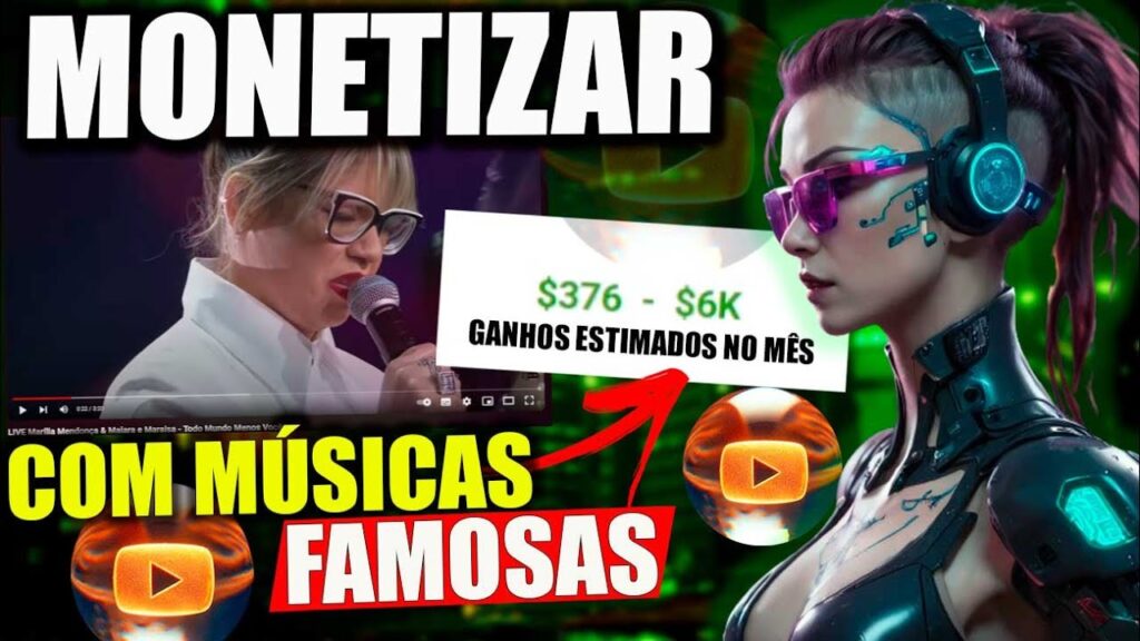 MONETIZANDO e GANHANDO DINHEIRO COM canal de MÚSICAS FAMOSAS