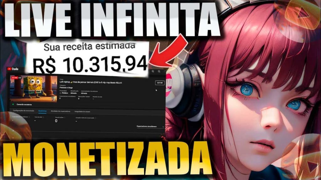 Como MONETIZAR CANAL com Live LO-FI HIP HOP infinita