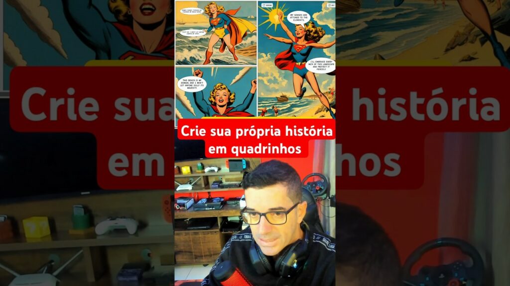 Crie sua própria história em quadrinhos #ia #ai #inteligenciaartificial