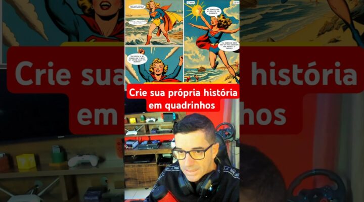 Crie sua própria história em quadrinhos #ia #ai #inteligenciaartificial