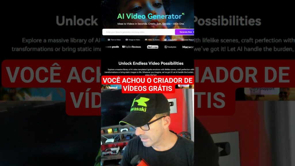 Você achou o criador de vídeos grátis que queria #ia #ai #artificialintelligence