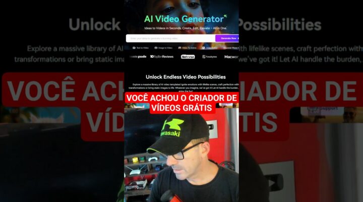 Você achou o criador de vídeos grátis que queria #ia #ai #artificialintelligence