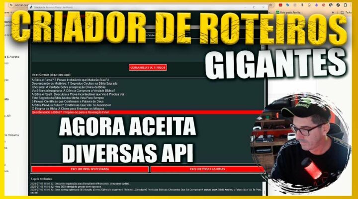 Ferramenta para Gerar Roteiros de Canal Dark em massa Monetizando no YouTube