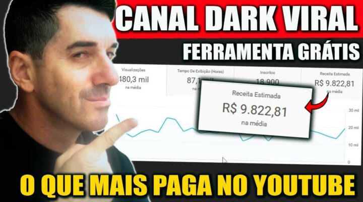+R$ 300 DIA | Canal Dark de Finanças no YouTube que VIRALIZA Muito com ferramenta GRÁTIS